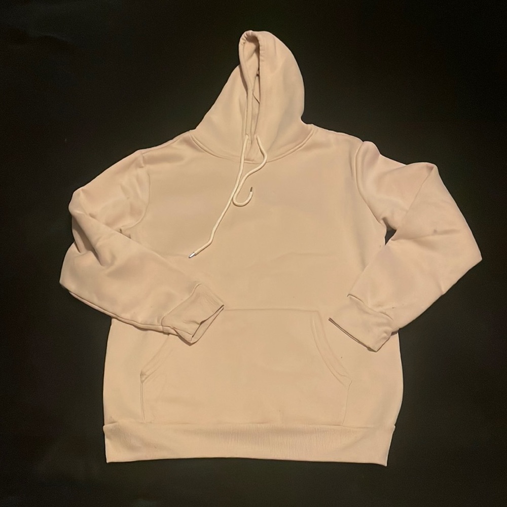 SHEIN cream hoodie size M men’s.